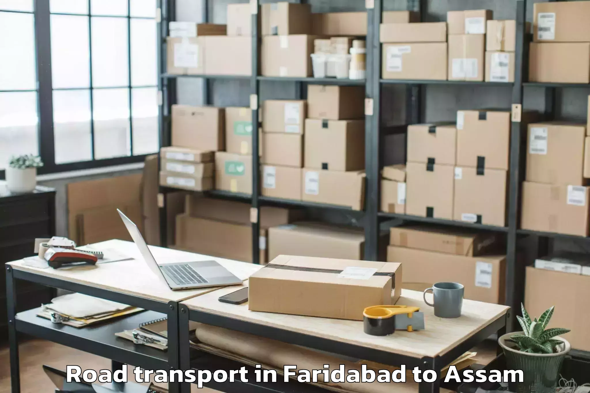 Book Faridabad to Rowriah Airport Jrh Road Transport Online